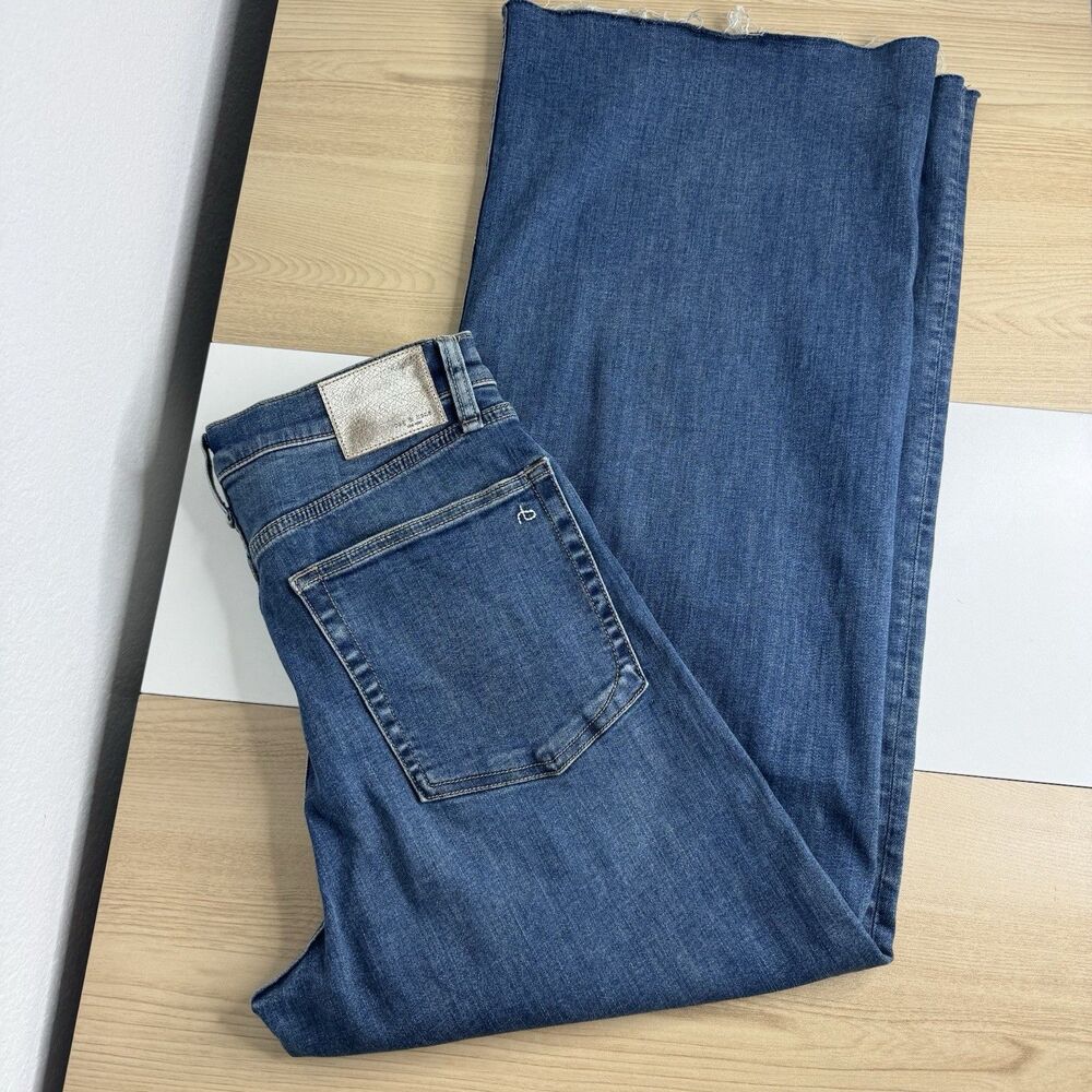 rag & bone SOFIE High Rise Ultra Wide Leg Jeans Womens 29 - Picture 4 of 9
